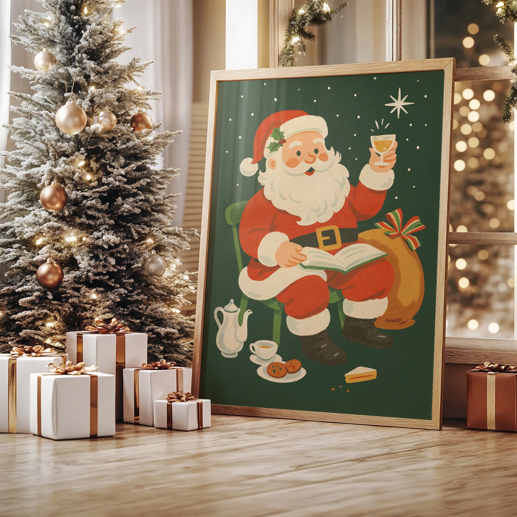 Jolly Old Saint Takes Pause