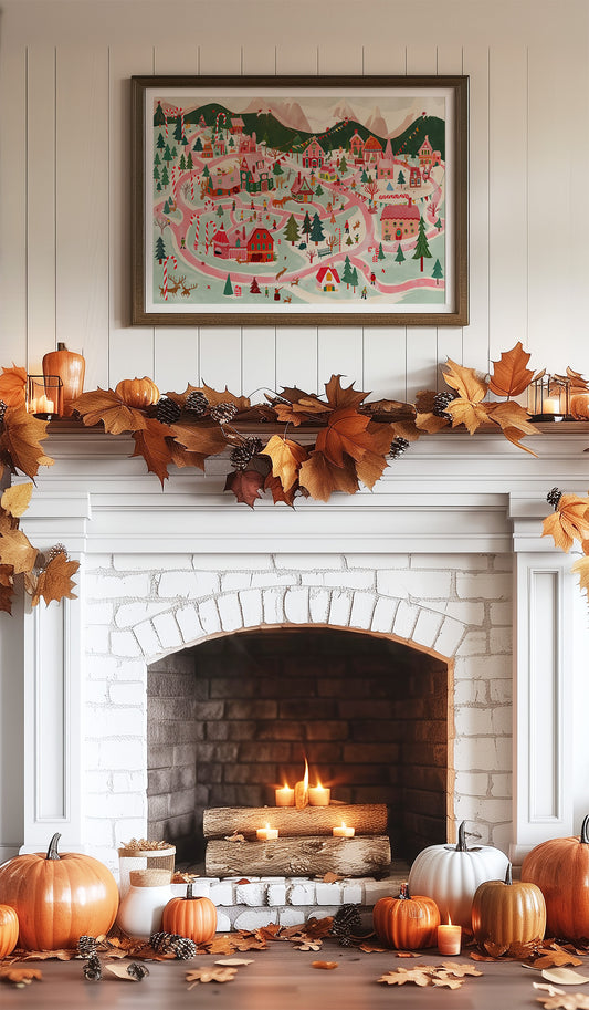 Festive Village Trails Wind Home