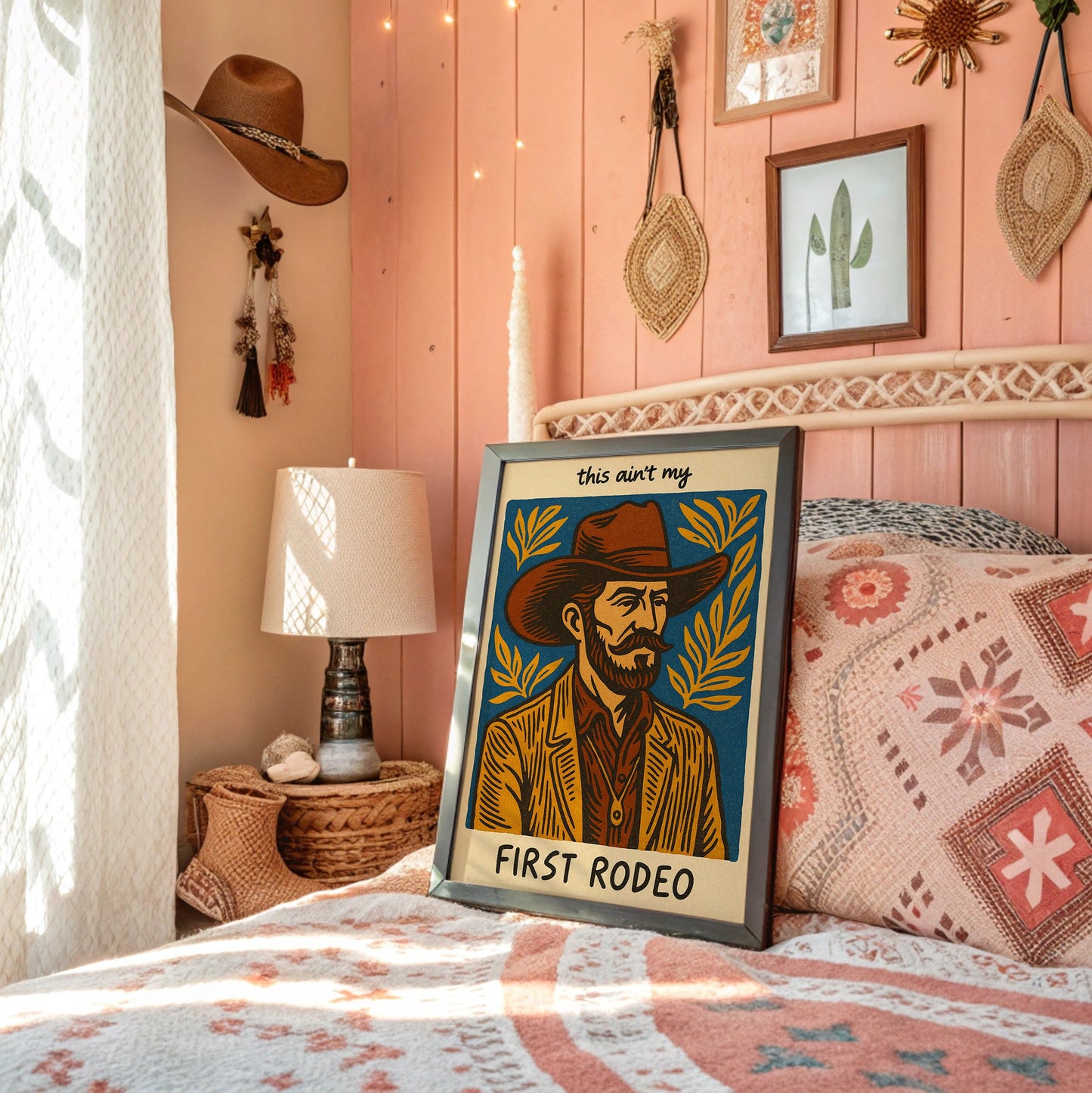 Cowboy Blues On Rustic Boards