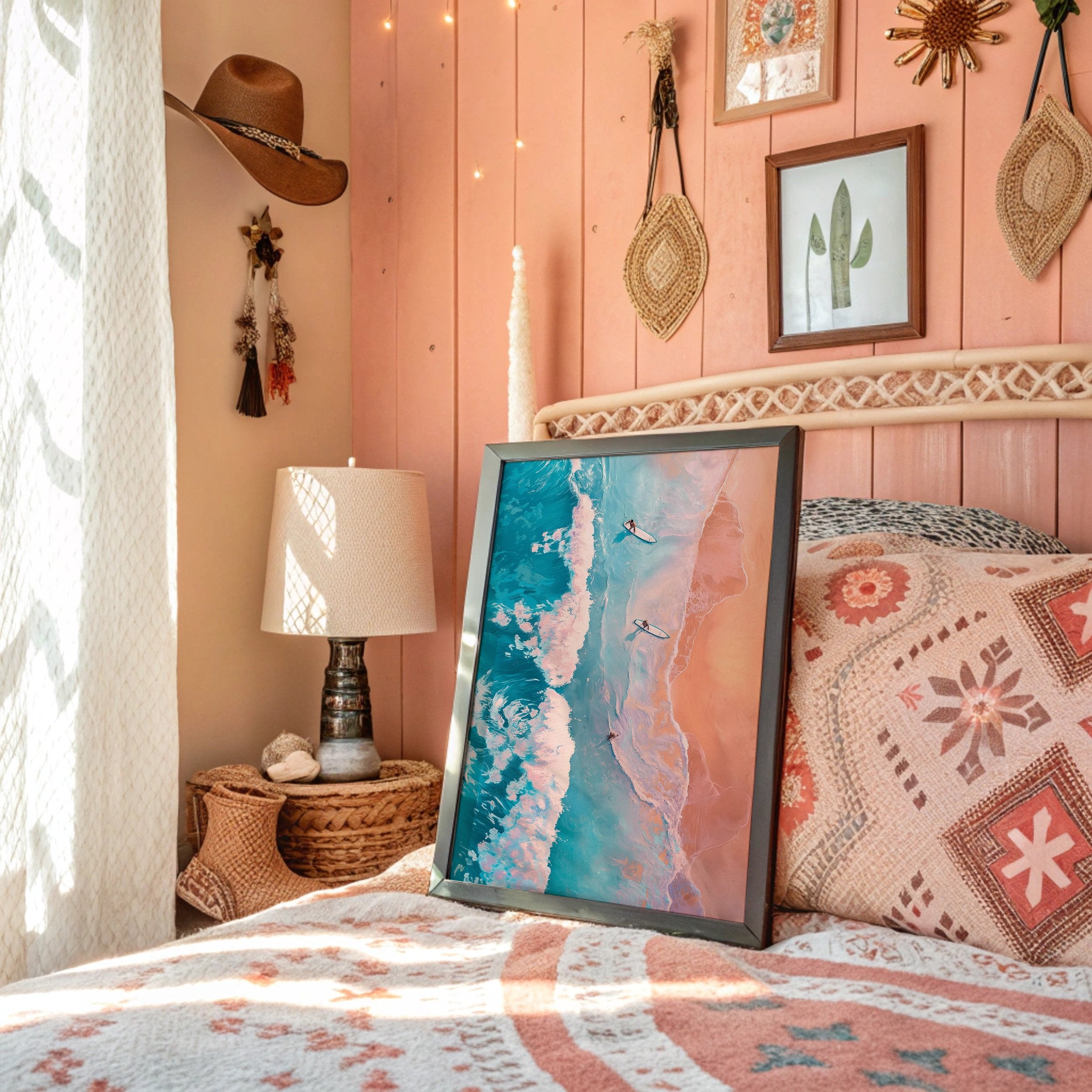 Surfers Chase Coral Tides