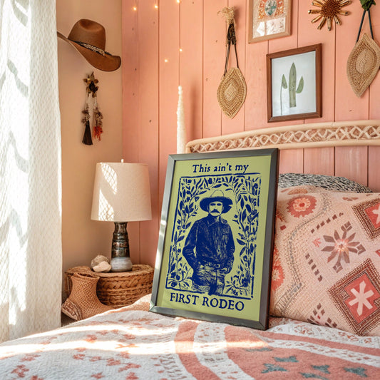 Cowboy Blues On Sage Green