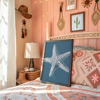 Coastal Memory On Slate Blue