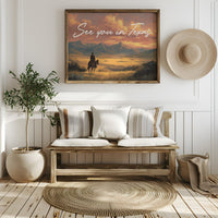 Lone Rider Faces Amber Horizon