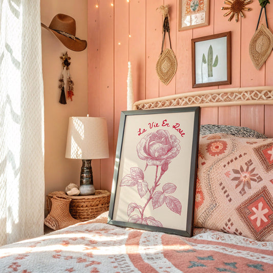 Parisian Bloom In Rustic Retreat