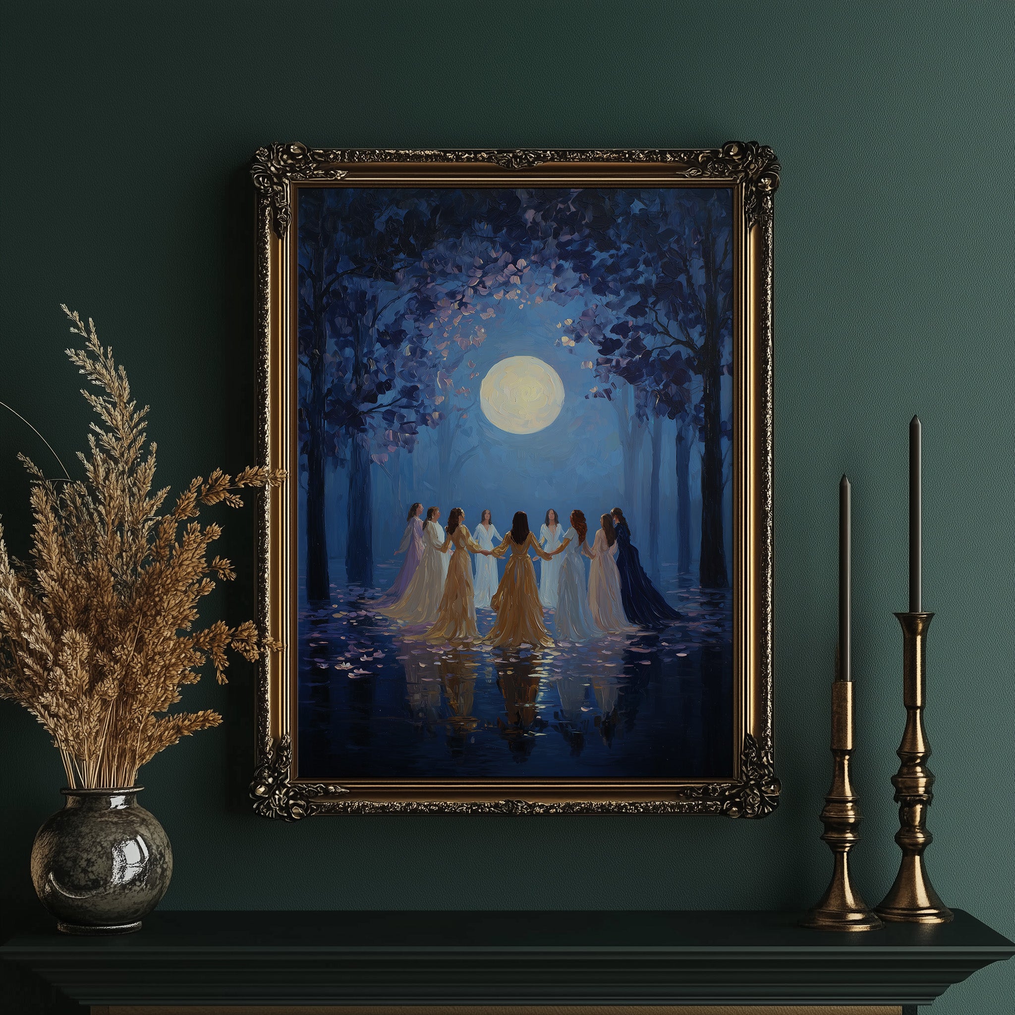 Moonlit Circle Of Ancient Ritual