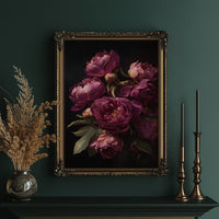 Velvet Blooms Against Midnight Walls