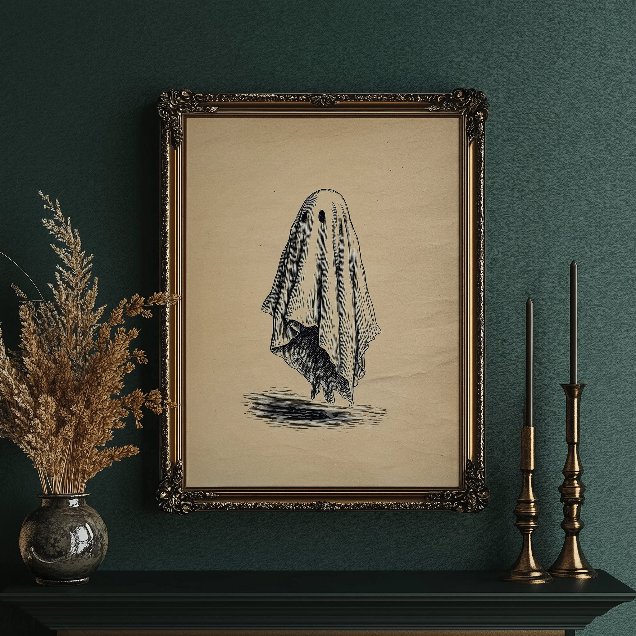 Haunted Lines On Vintage Paper