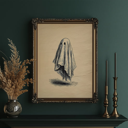 Haunted Lines On Vintage Paper