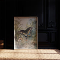 Midnight Wings Among Wild Blooms