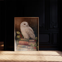 Winter's Scholar Among Ancient Tomes