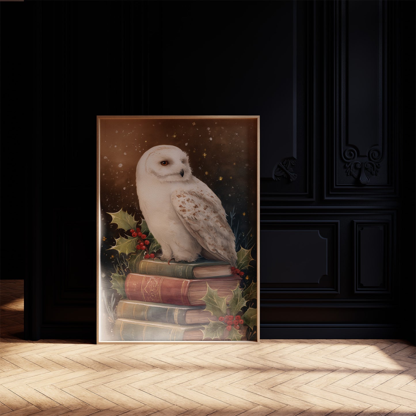 Winter's Scholar Among Ancient Tomes