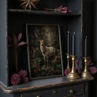 Noble Stag Among Ancient Ferns