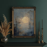 Birds Circle The Winter Moon