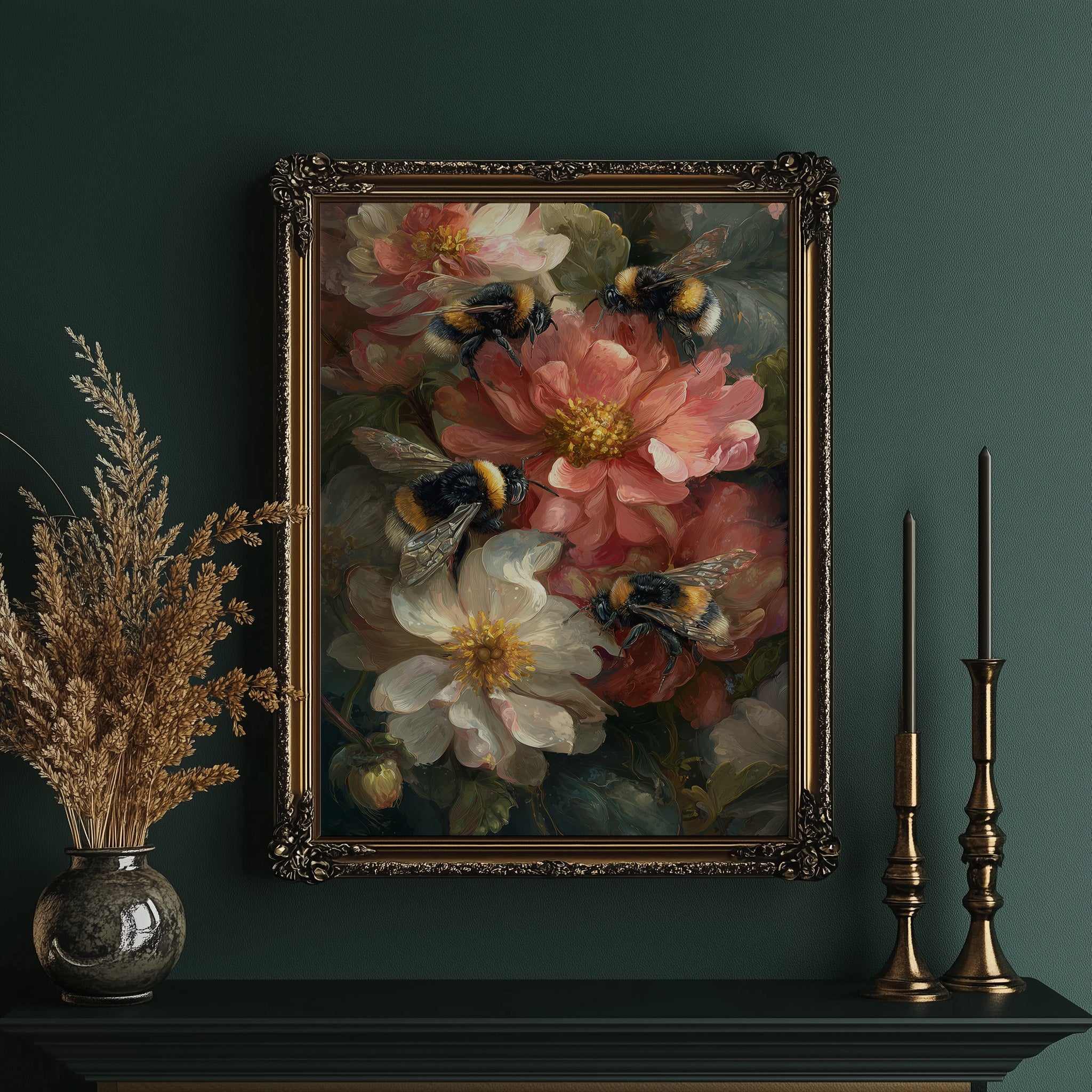 Peonies Hum With Golden Wings