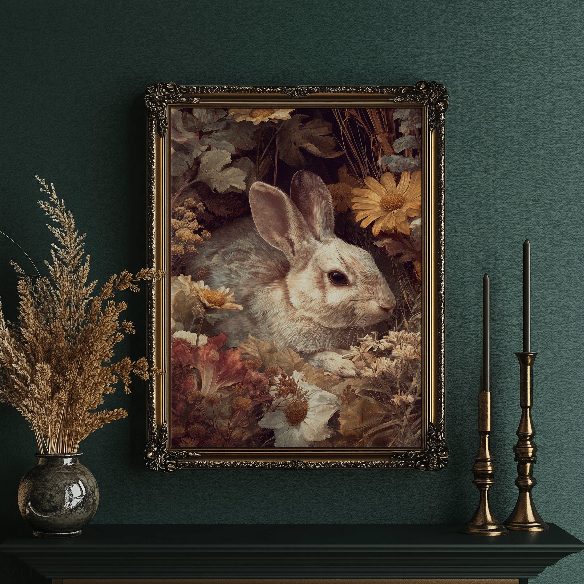 Autumn Blooms Hide Gentle Watcher