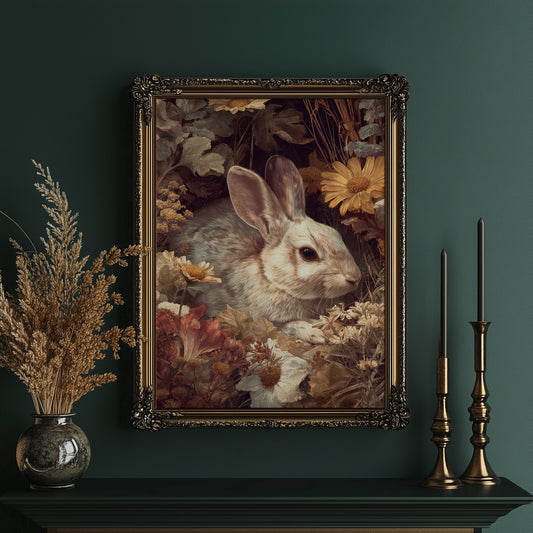 Autumn Blooms Hide Gentle Watcher