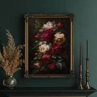Velvet Blooms Against Midnight Walls