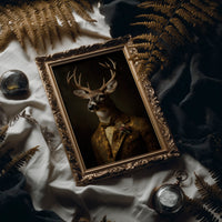 Noble Stag In Gilded Attire
