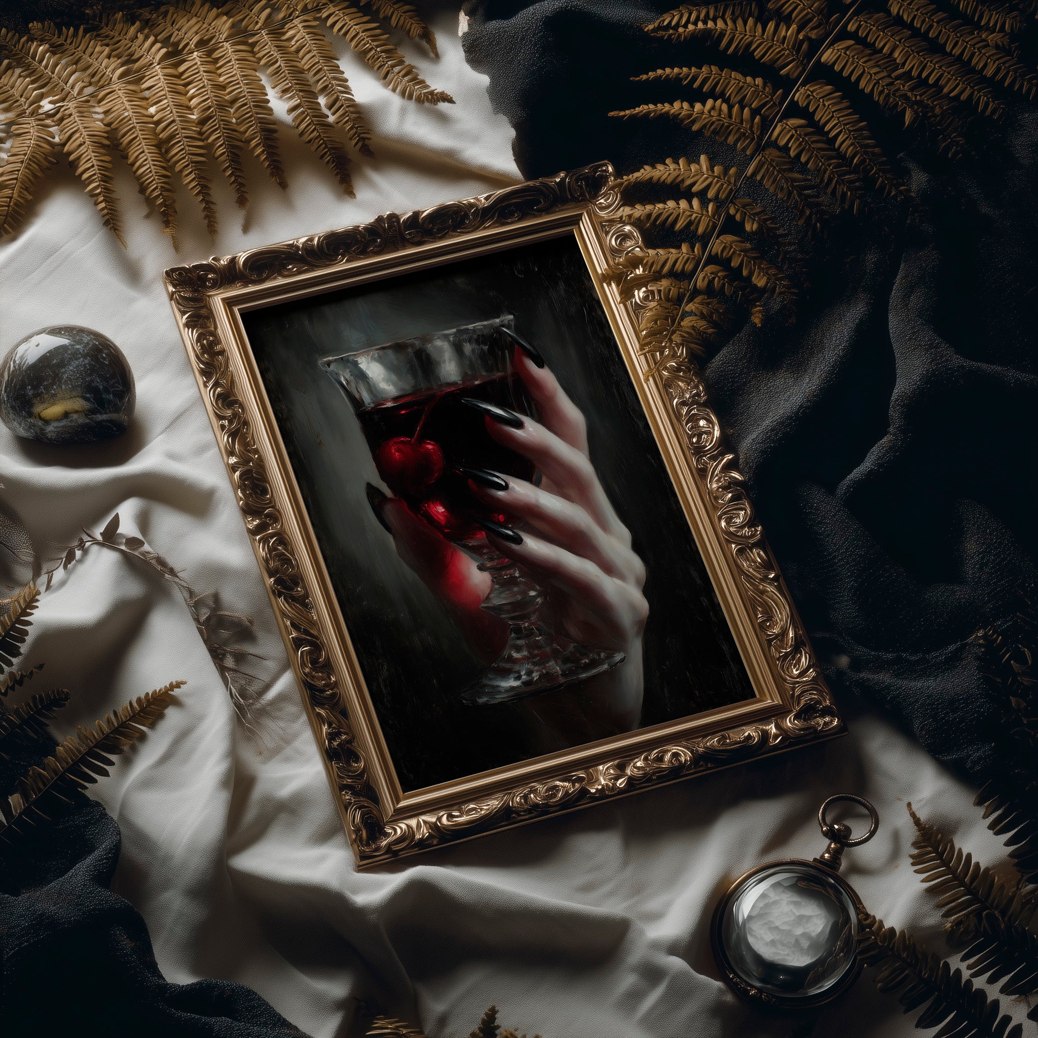 Crimson Secrets In Crystal Glass