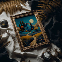 Moonlit Path To Tuscan Dreams