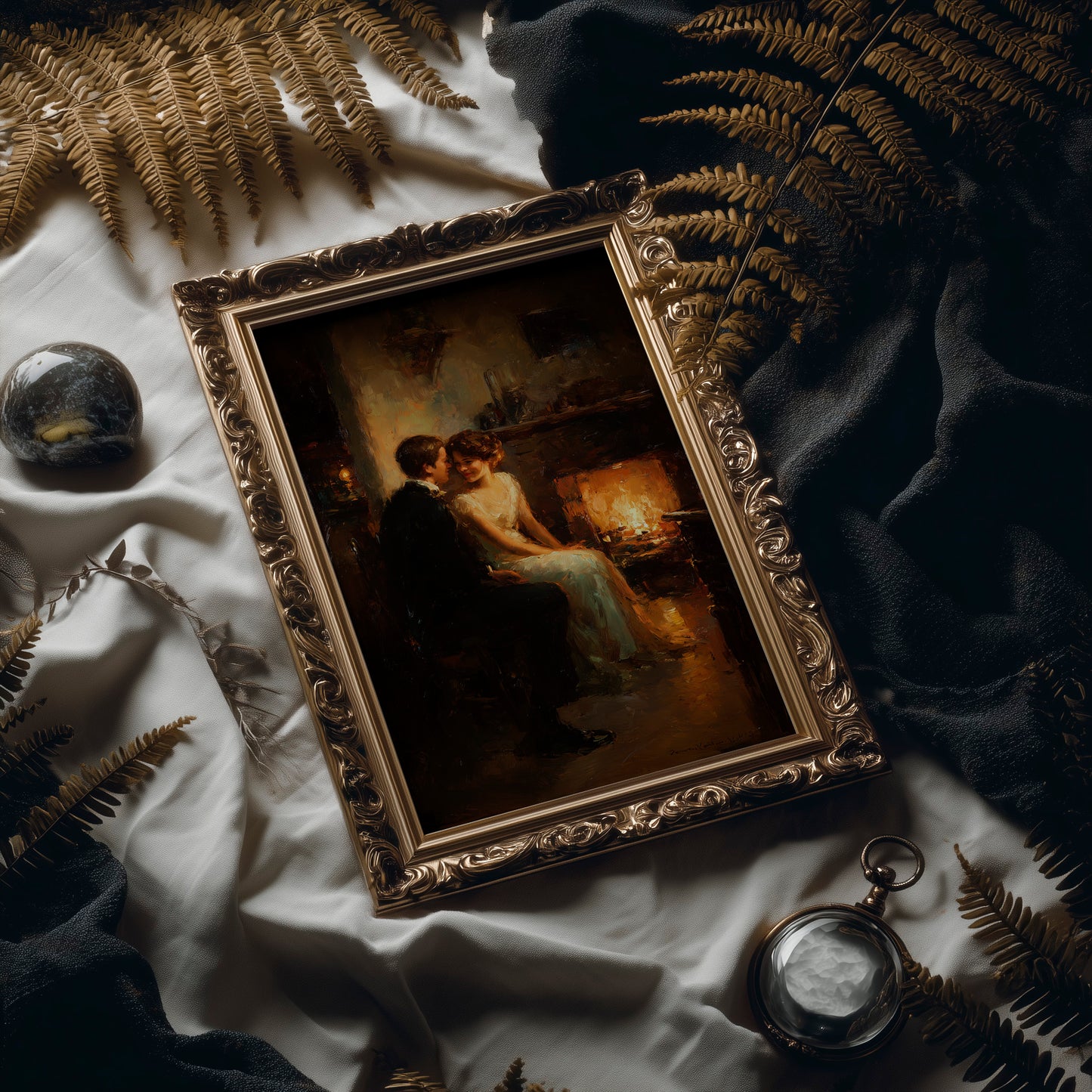 Firelight Confessions Between Lovers