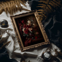 Velvet Blooms Against Midnight Walls
