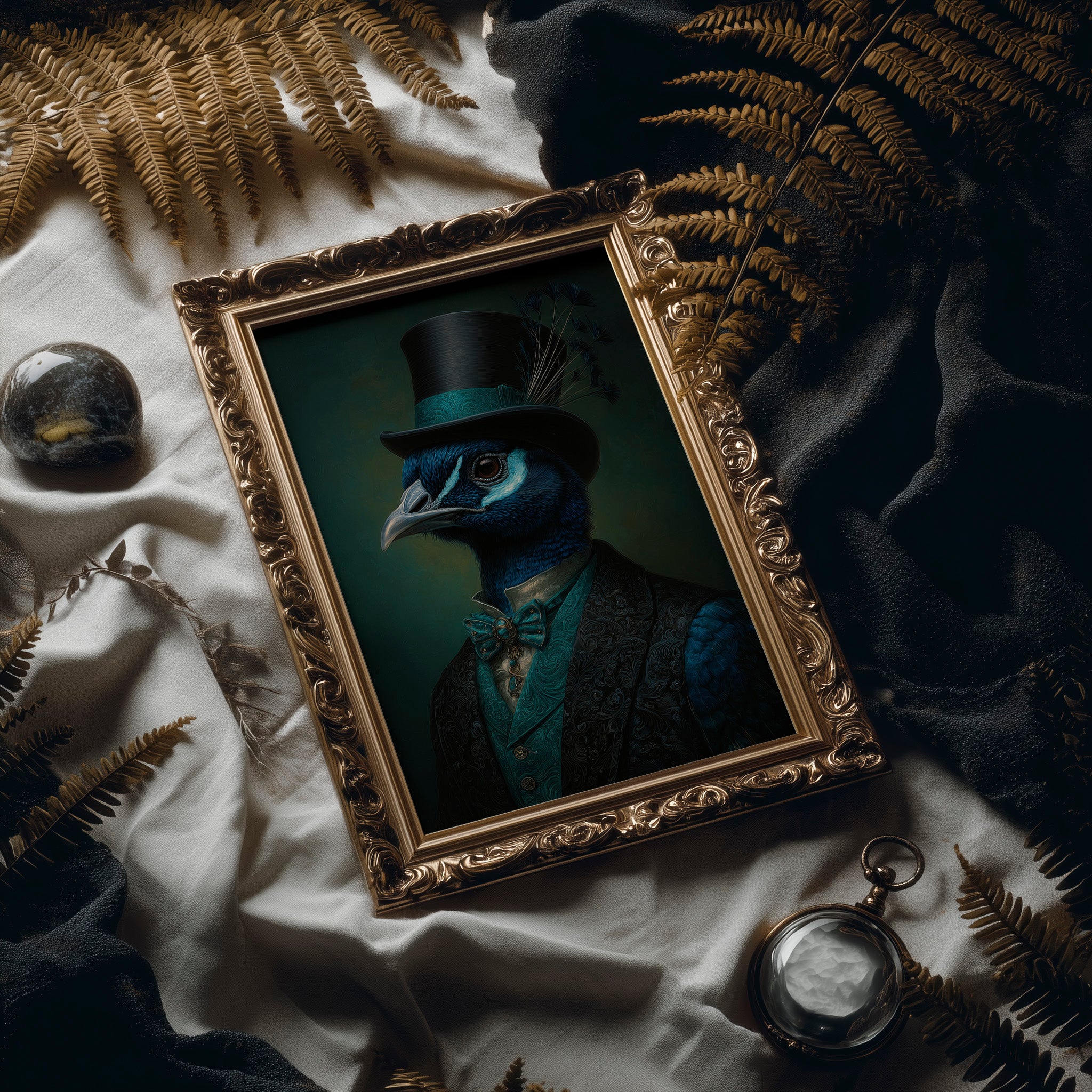 Gentleman Peacock's Victorian Portrait