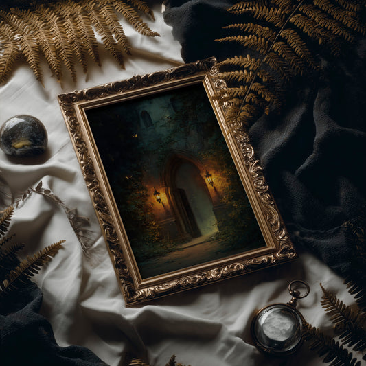 Lanterns Guide Through Forgotten Doors
