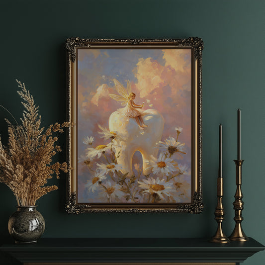 Daisy Dreams Under Golden Sky