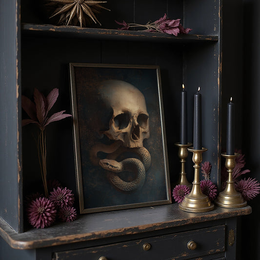 Serpent Coils Through Ancient Bone