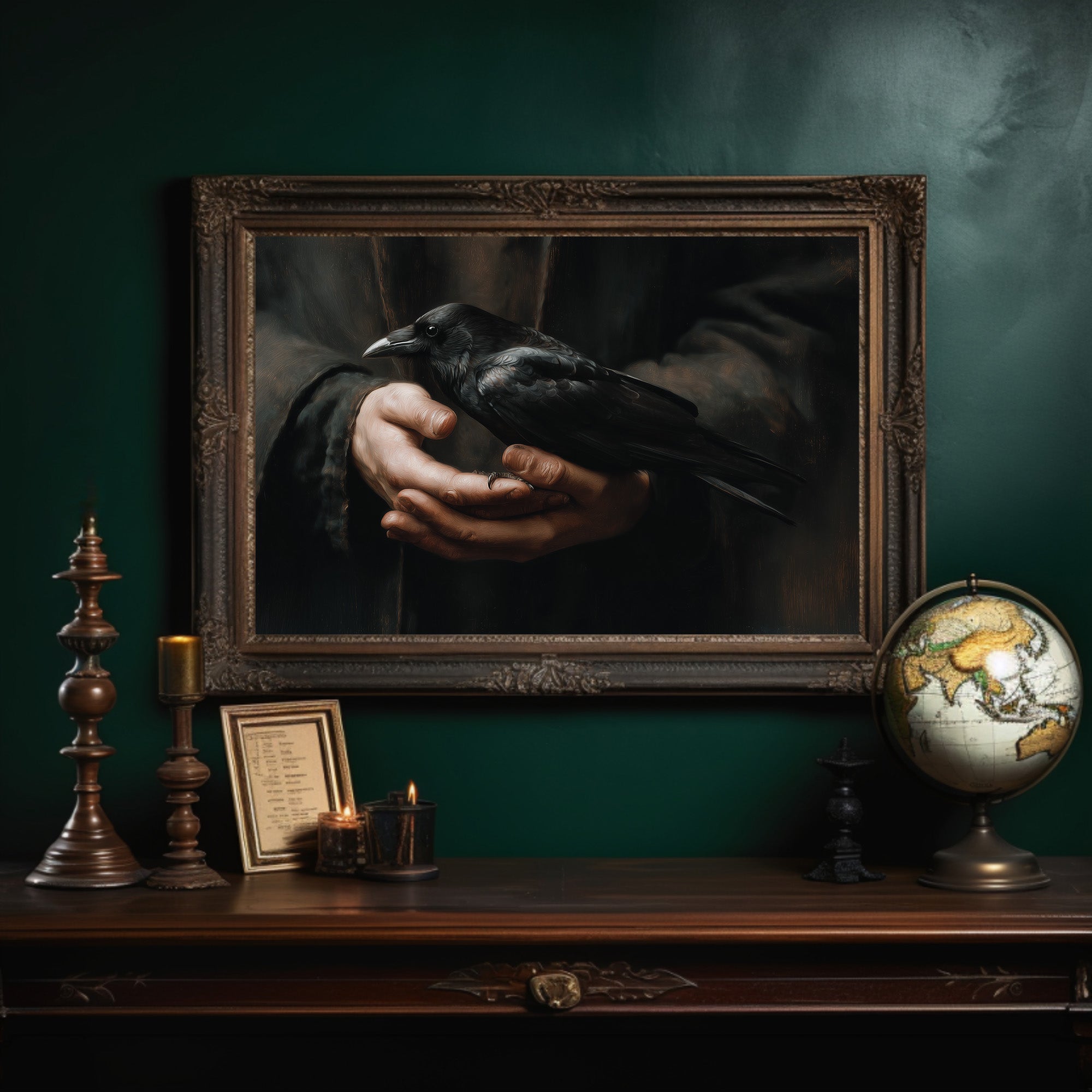 Raven's Trust In Human Hands