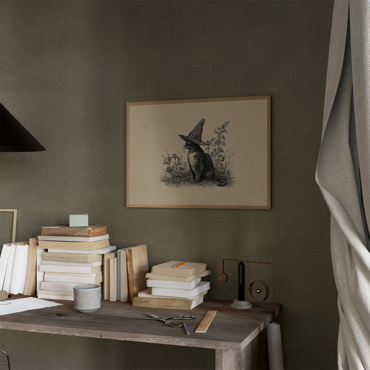 Feline Sorcery Among Meadow Herbs