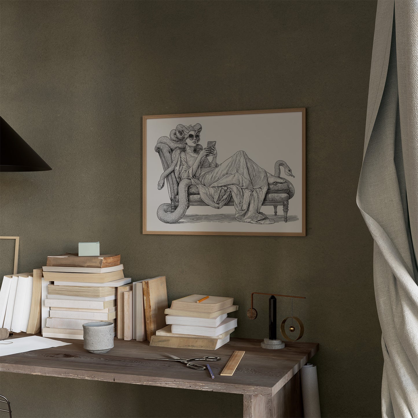 Modern Medusa's Digital Repose