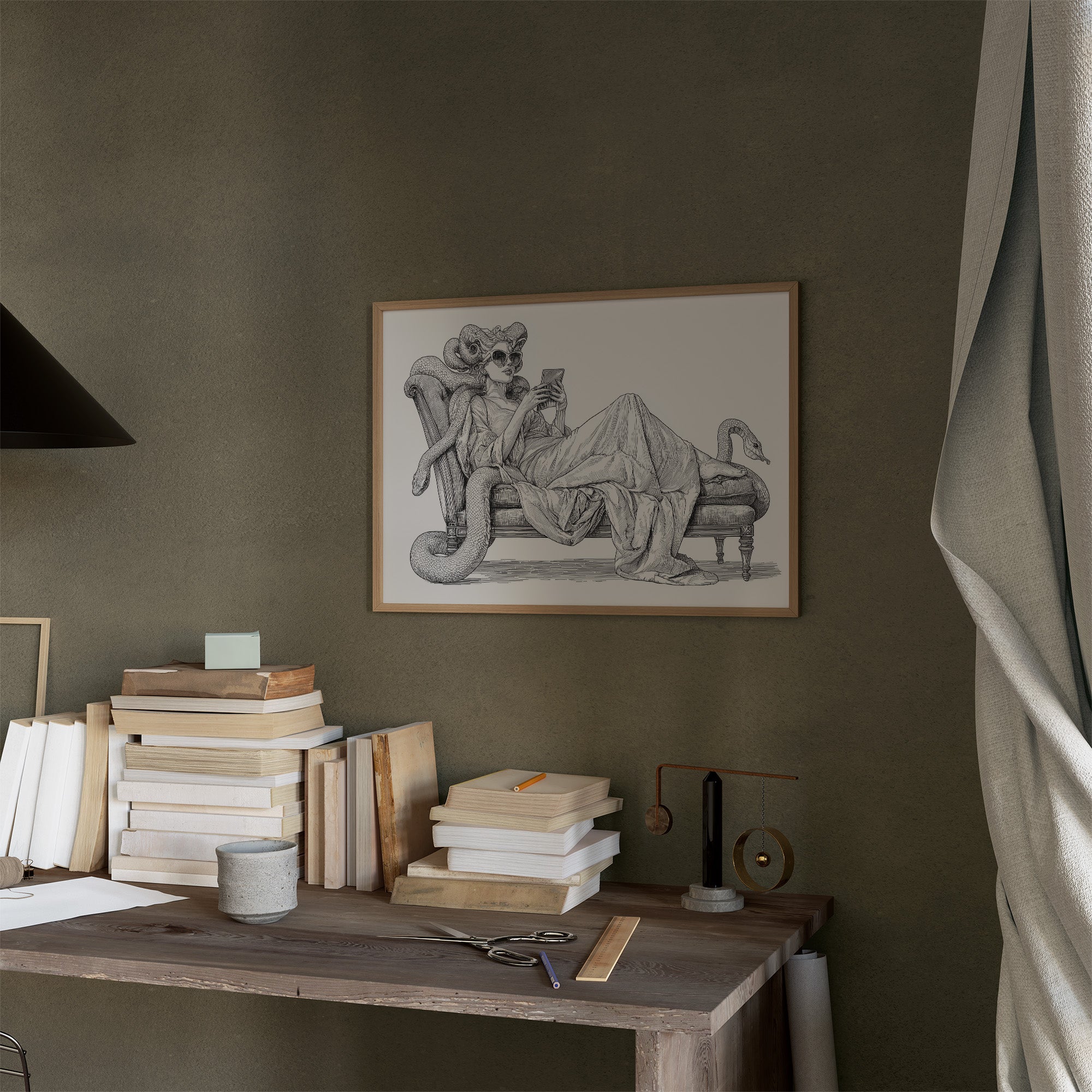 Modern Medusa's Digital Repose