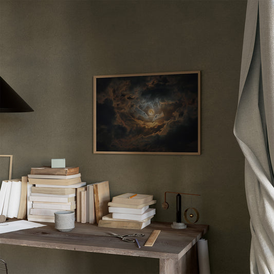 Celestial Harbor Among Storm Clouds