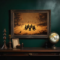 Autumn Coven Gathers By Moonlight