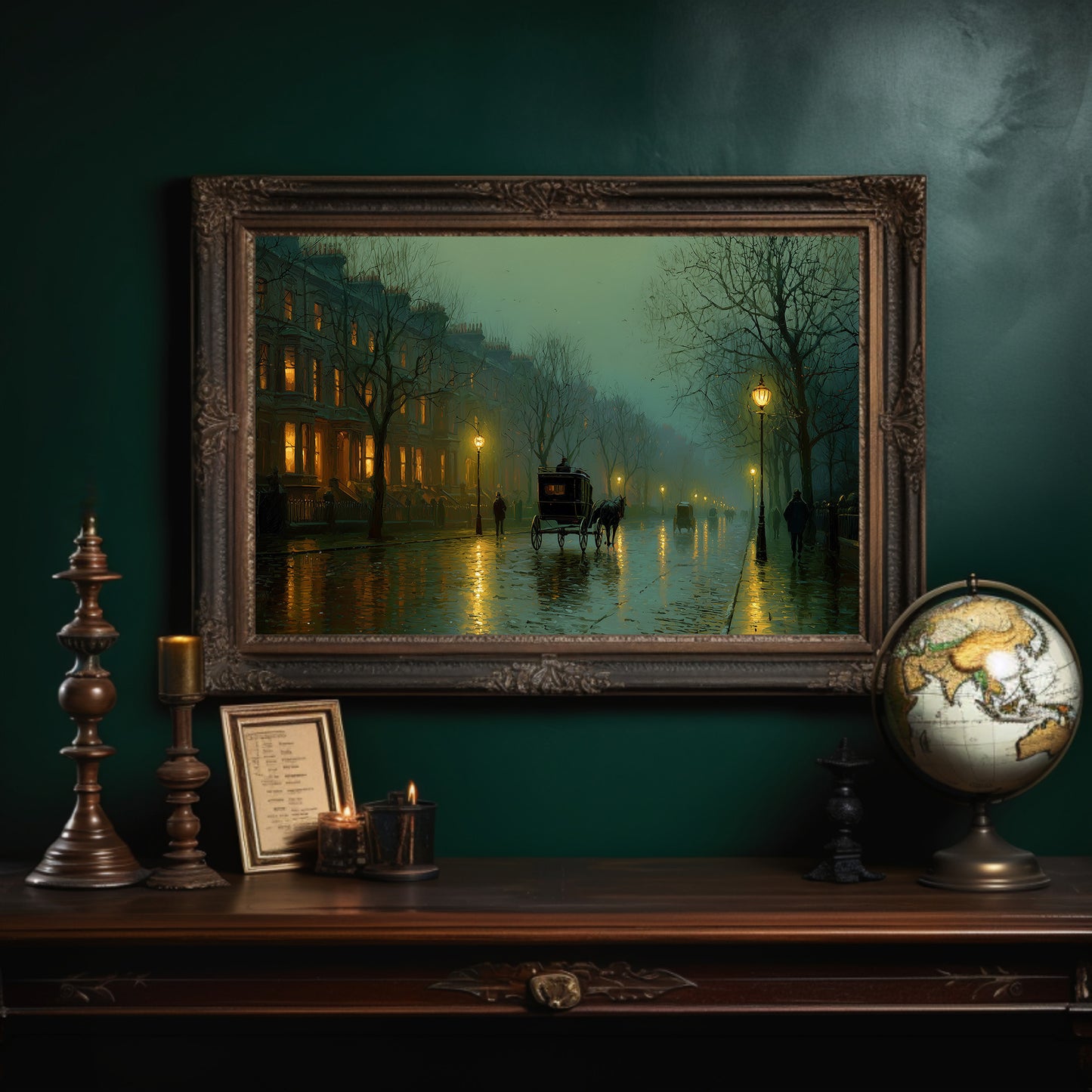 Foggy Streets Await Midnight Carriage