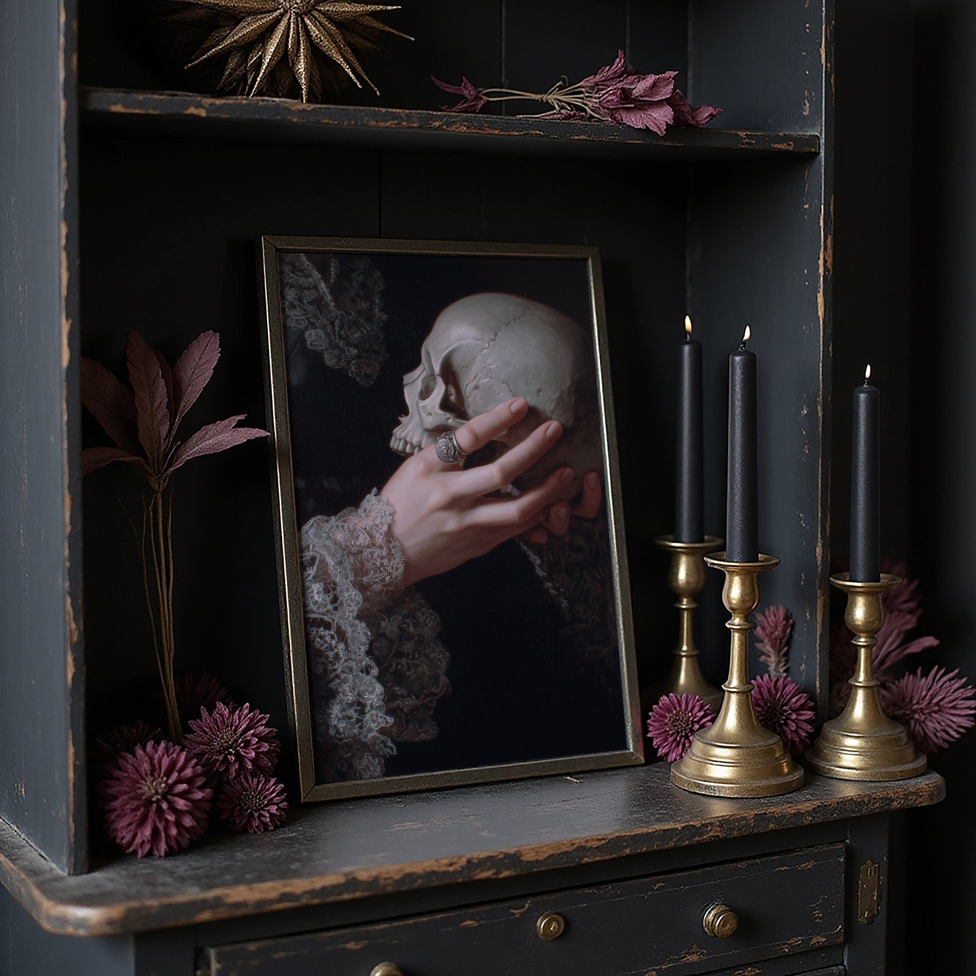 Lace Cuffs Hold Mortality Close