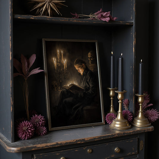Ancient Tomes By Candlelight Glow