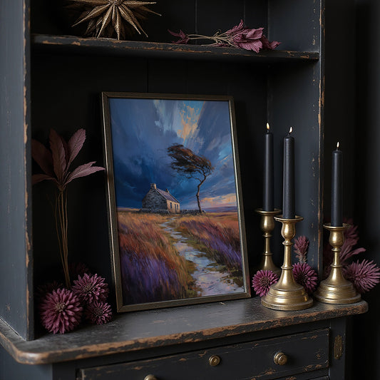 Storm Bends The Coastal Oak