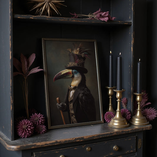 Noble Feathers In Victorian Attire