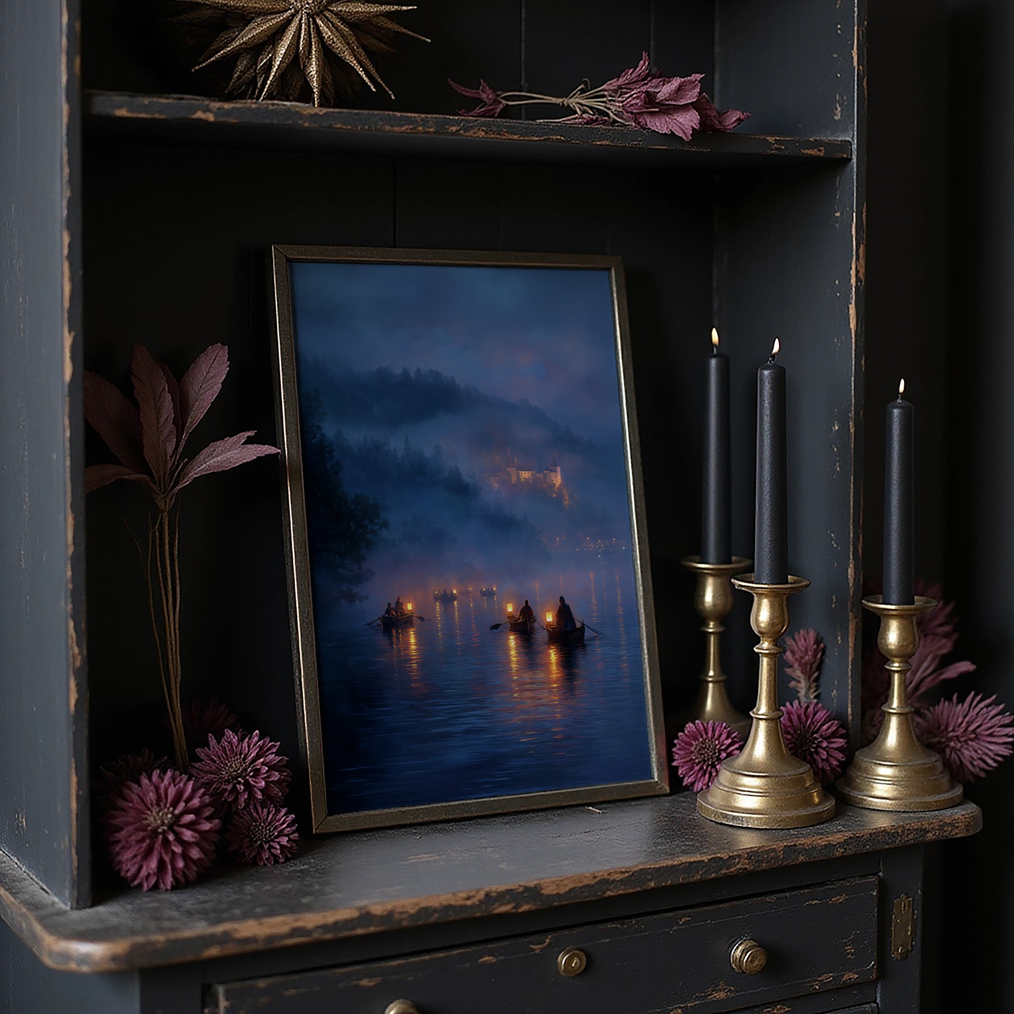 Lanterns Guide The Twilight Crossing