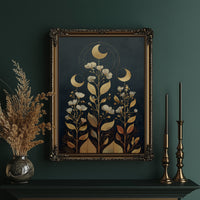 Celestial Flora Under Night Sky