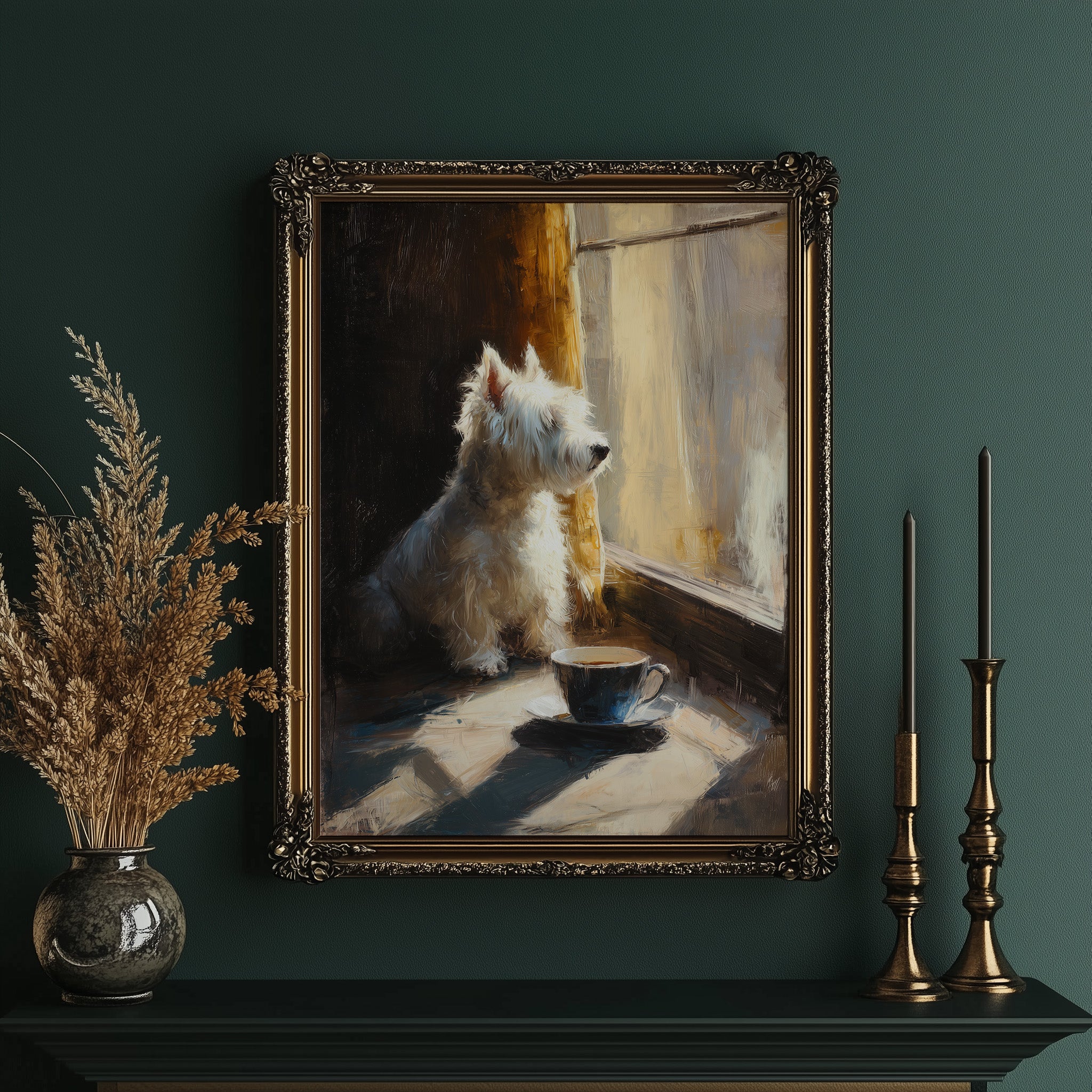 Afternoon Pause With Loyal Companion