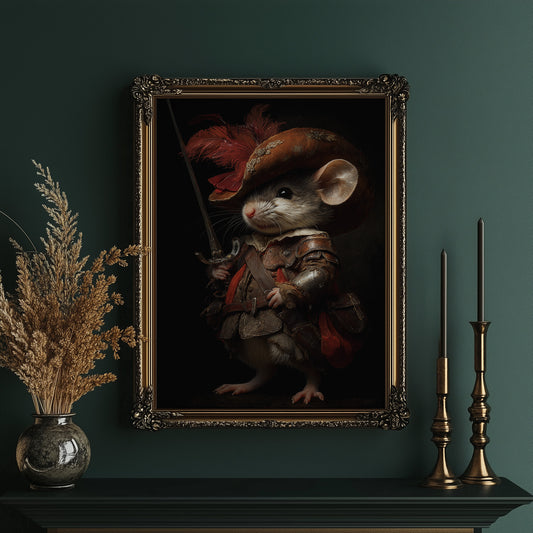 Noble Mouse In Royal Armor