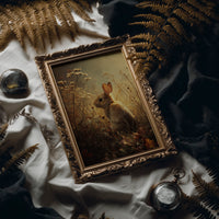 Twilight Rabbit Among Wild Meadow