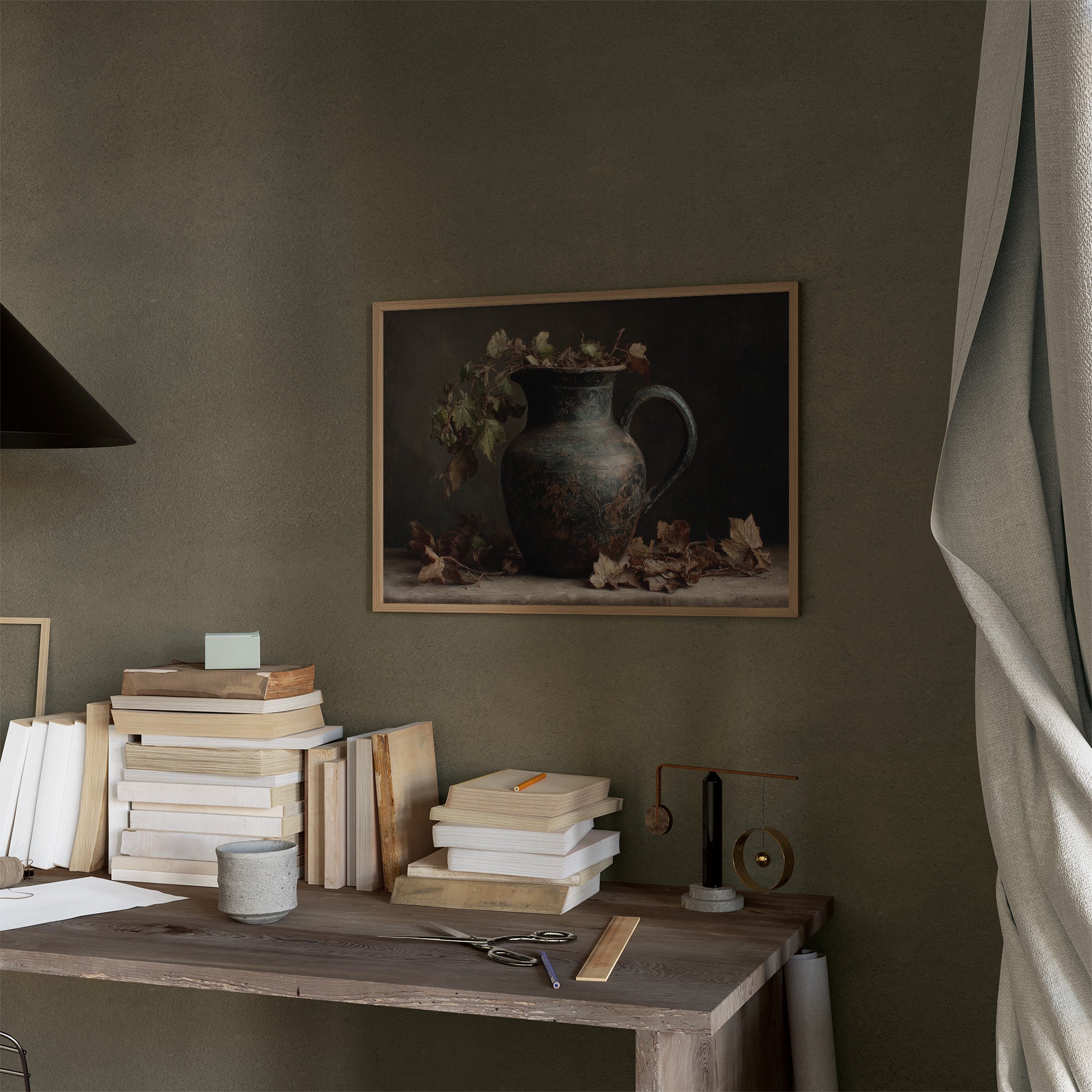 Autumn Leaves Meet Ancient Vessel