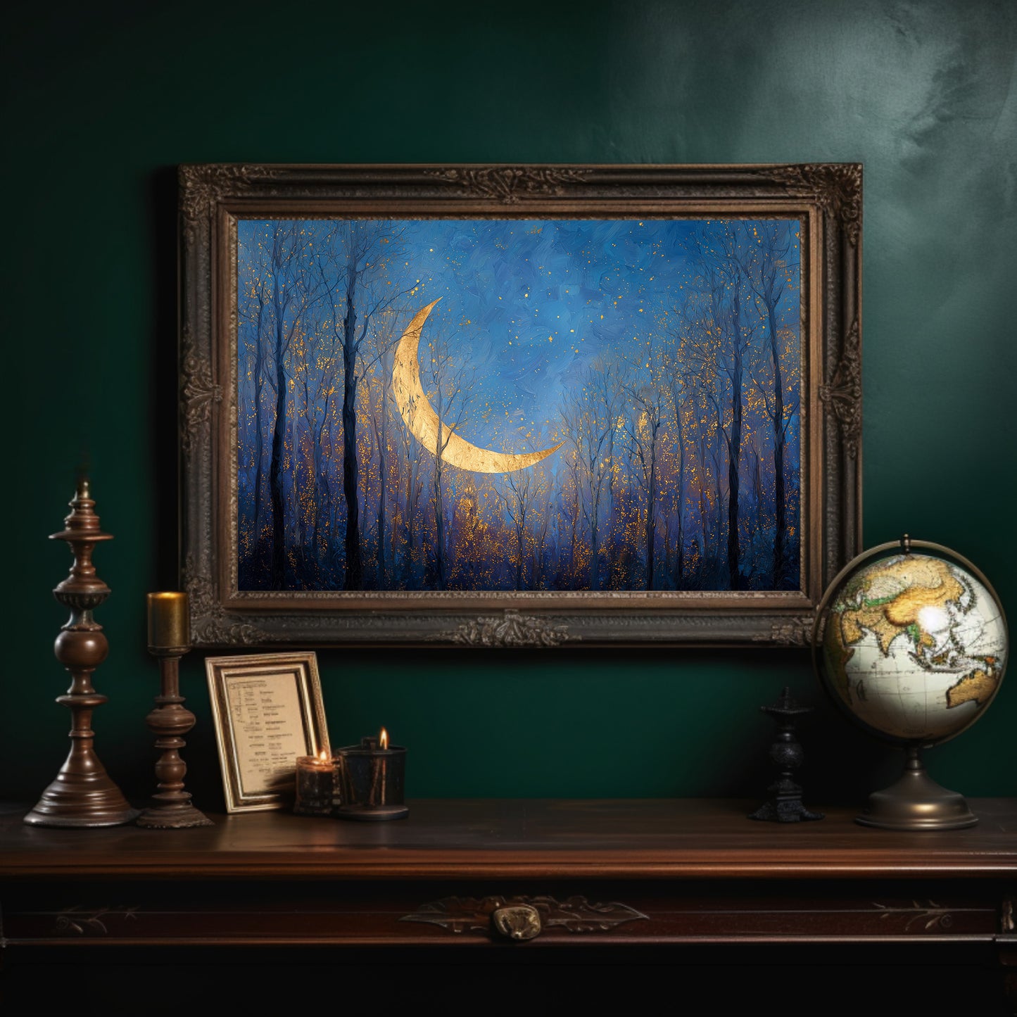 Crescent Forest Bathes In Starlight