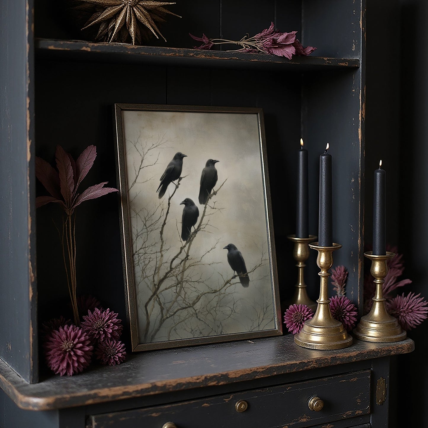 Ravens Hold The Barren Branch