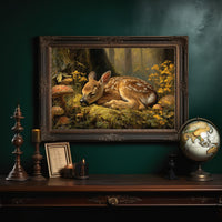 Fawn Dreams Among Golden Blooms